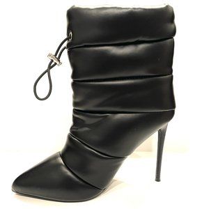 Steve Madden Puffer Pointed Toe Stiletto Booties
